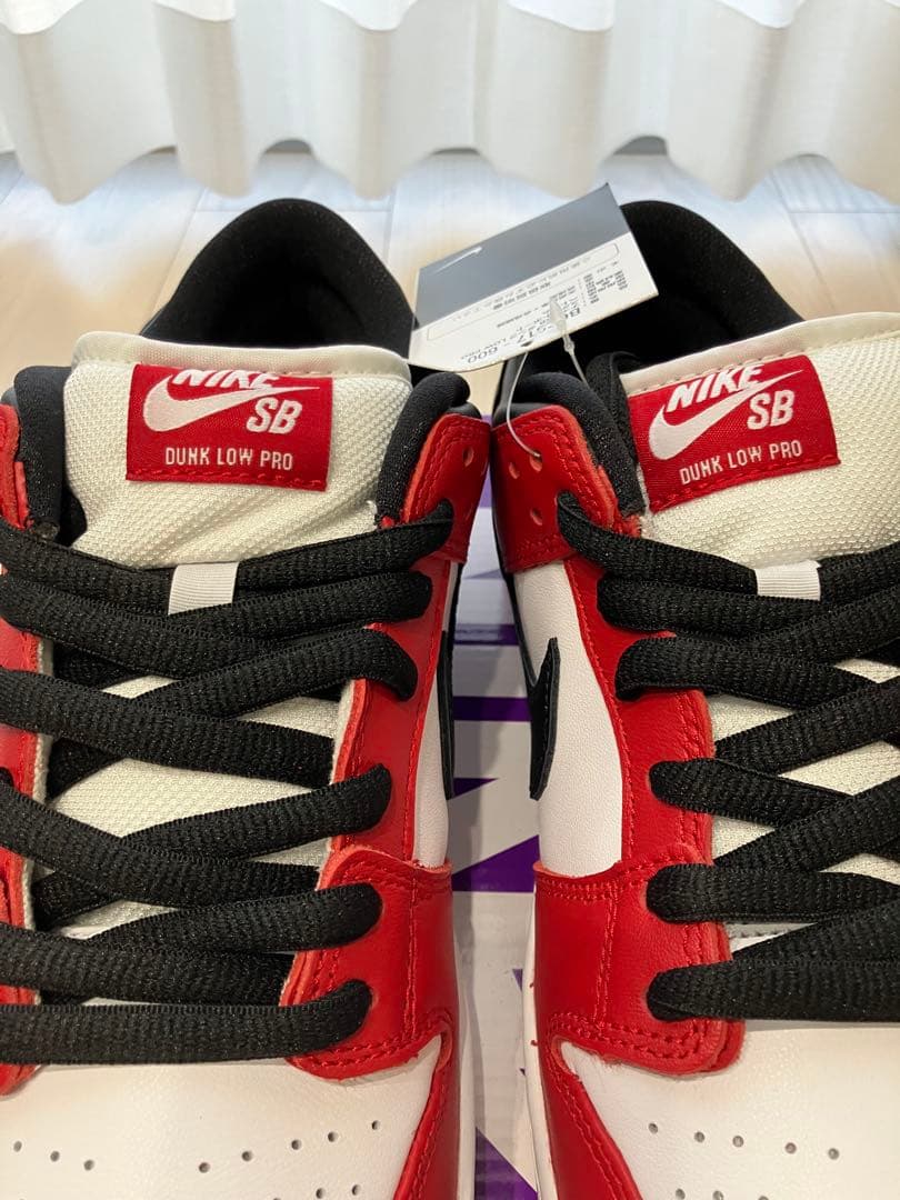 【値下げ】NIKE SB DUNK LOW PRO レッド/ホワイト 27㎝