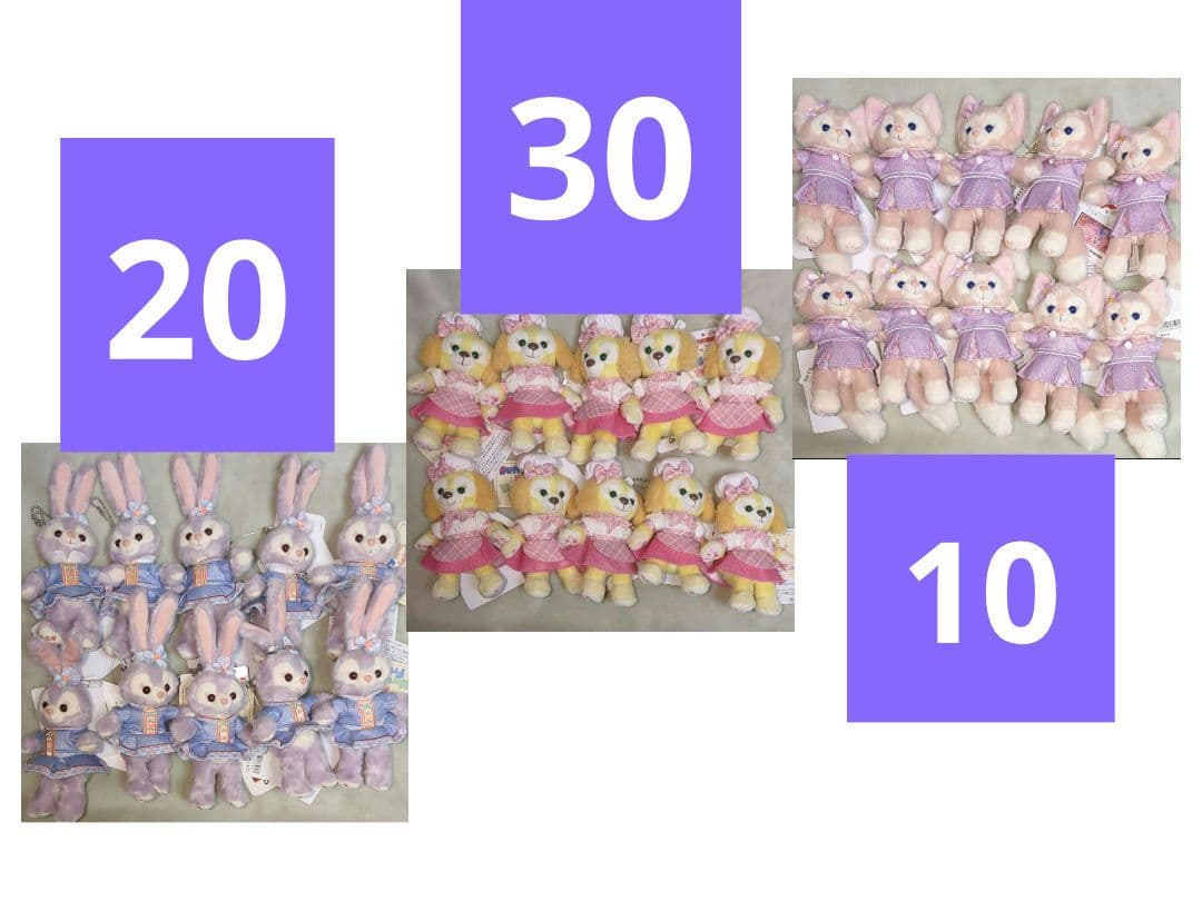 ぬいぐるみバッジ　ダッフィー＆フレンズ　ワンダフルフレンドシップ　60点