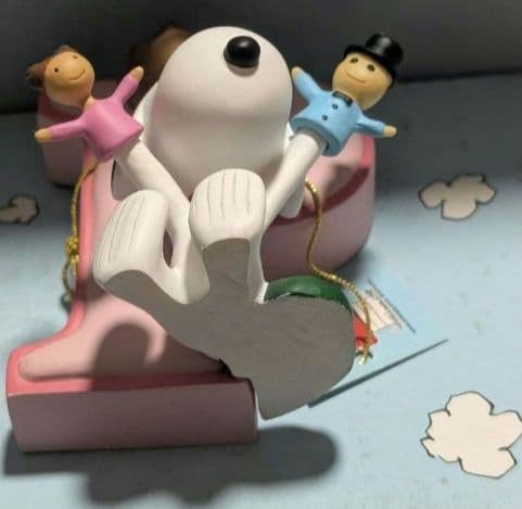 激レア！SNOOPY　アルファベットフィギュア（P）箱入未使用　レトロ　タグ付き