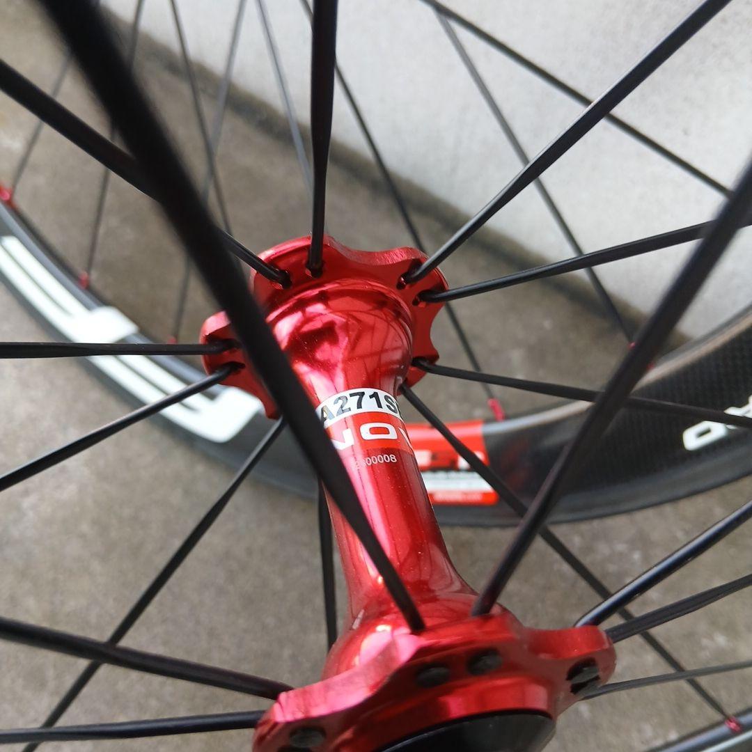 （注意）中華カーボンクリンチャーホイール 50mmハイト前後セット13c