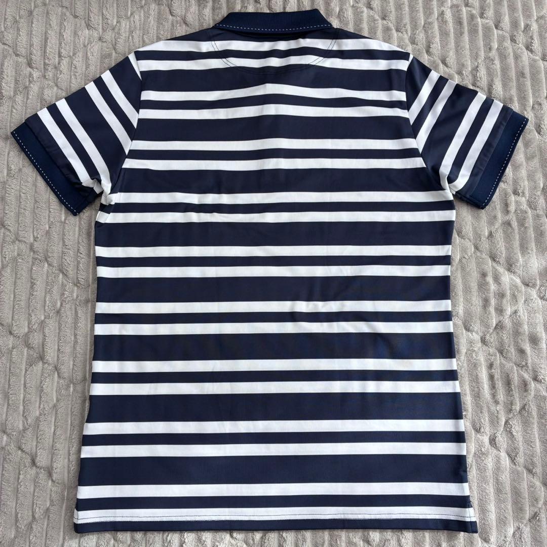 BRIEFING MENS STRIPE POLO ボーダーポロシャツ　Lサイズ