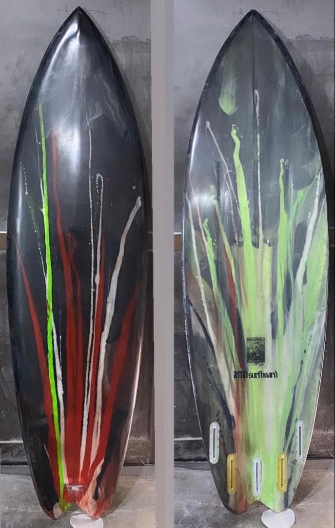 配送込「creepy 5」5'9\" xenosurfboard