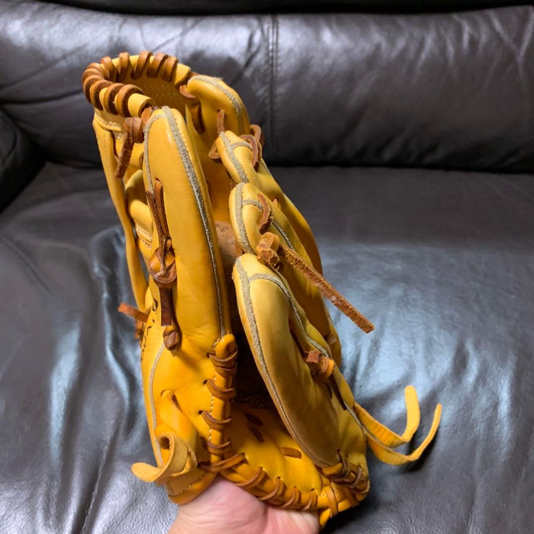 Rawlings 軟式外野用グローブ 右投げ用 イエロー