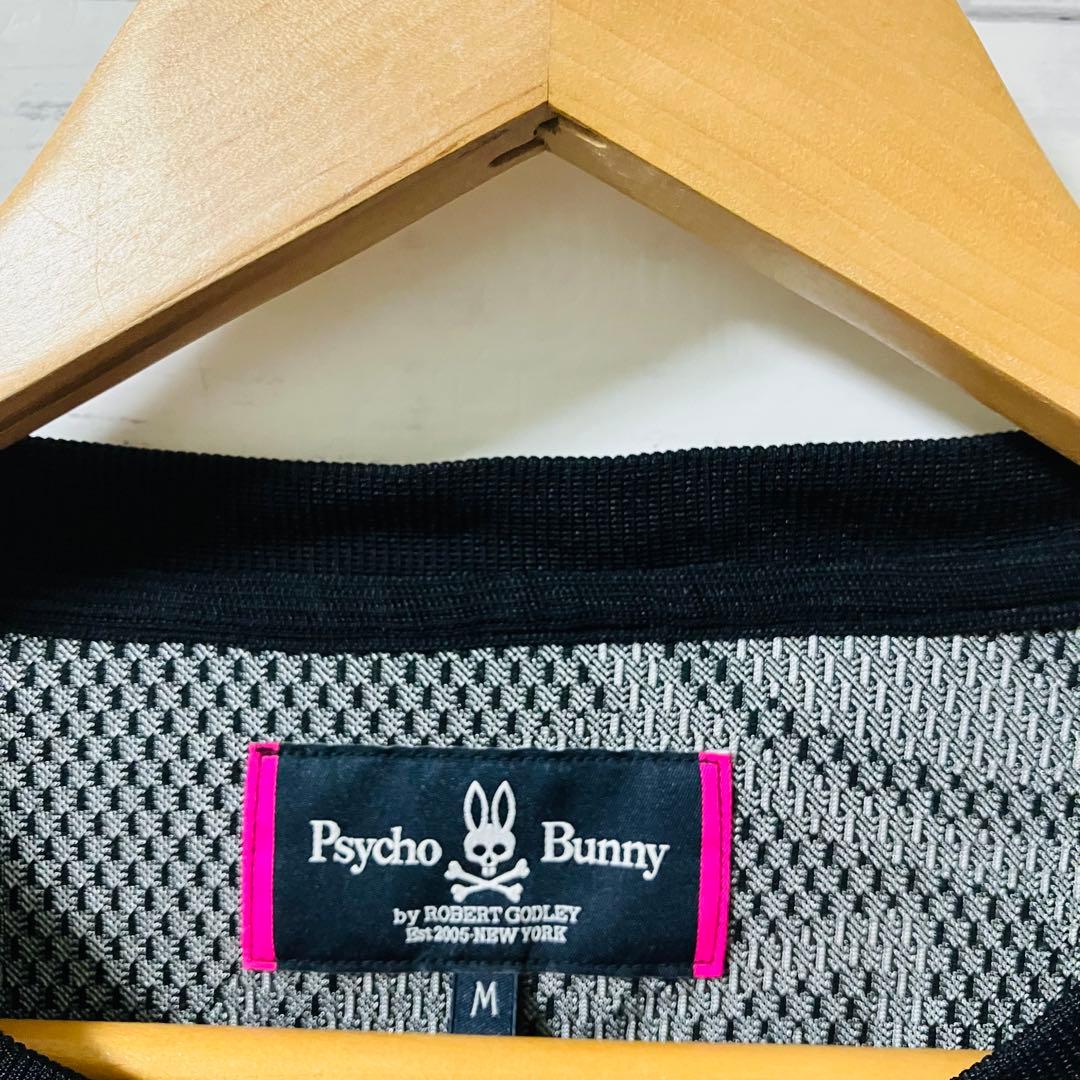 【美品】PSYCO BUNNY サイコバニー 長袖 ゴルフ 総柄Mサイズ