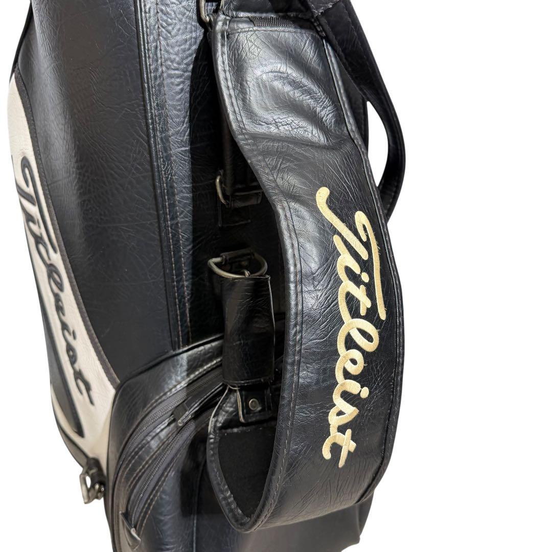 【超希少】Titleist 本革 キャディバッグ 6分割 廃盤 高級モデル
