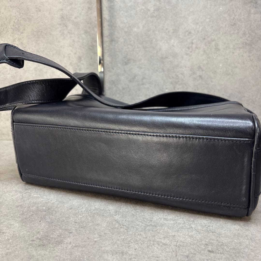 希少美品！ヴィンテージ　1980s 公式JAL CA レザーショルダーバッグ
