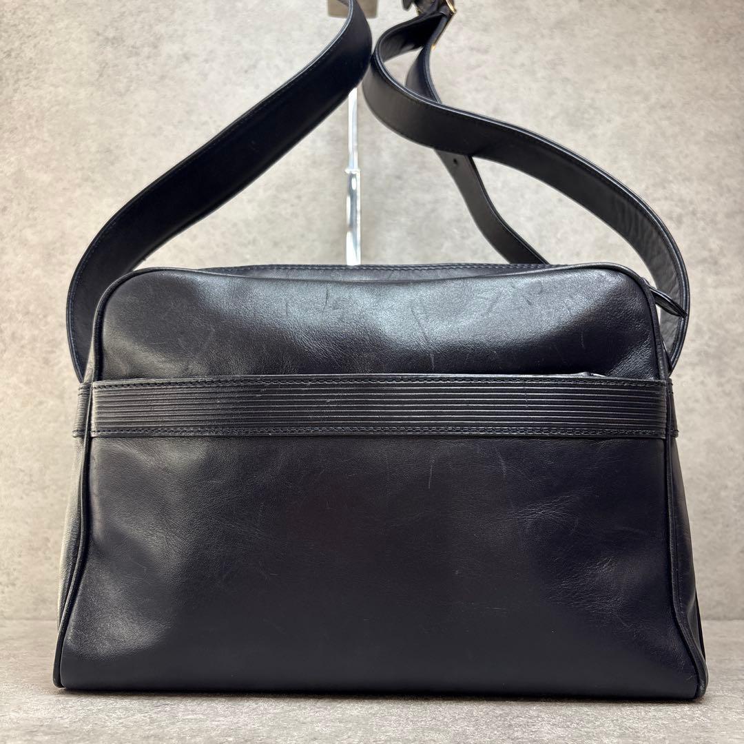 希少美品！ヴィンテージ　1980s 公式JAL CA レザーショルダーバッグ