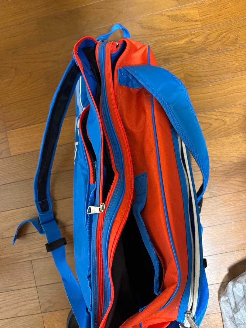 YONEX バドミントンバッグ 青/オレンジ テニス