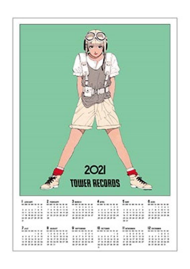 江口寿史　2021 TOWER RECORDS ポスター