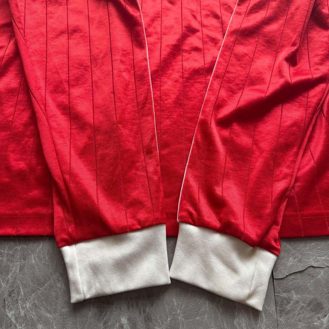 usa製　old adidas ゲームシャツ　ストライプ　長袖　オリジナルス