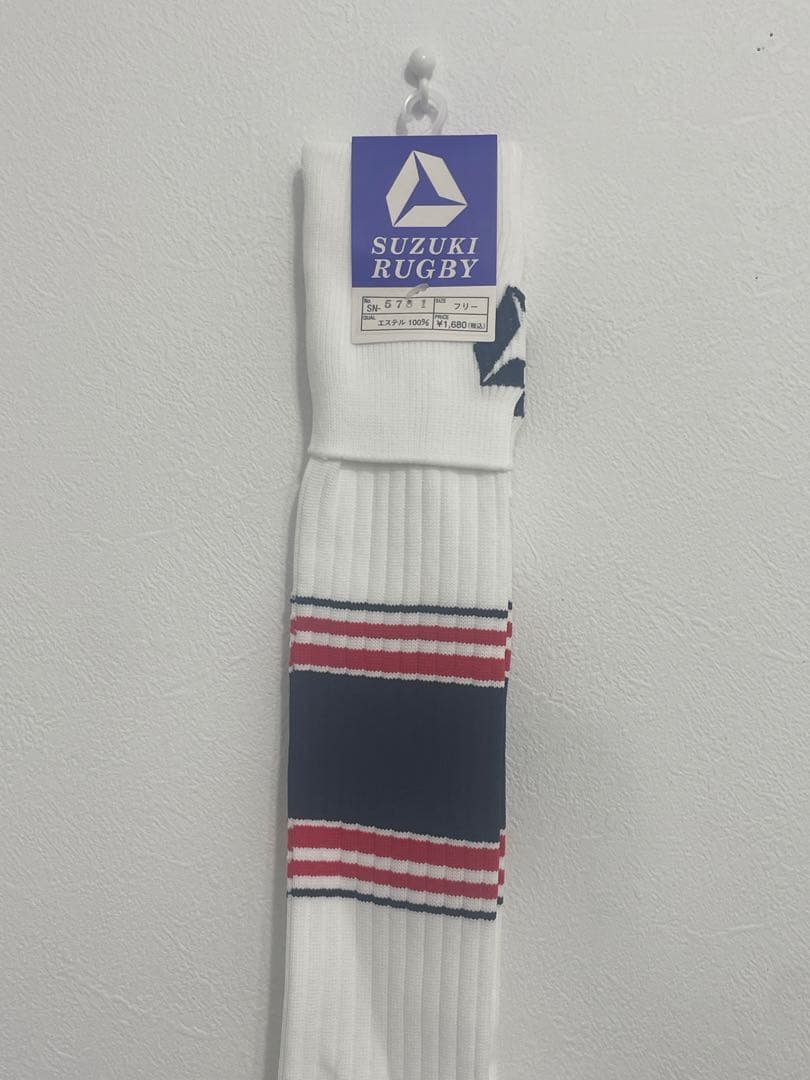 【SUZUKI RUGBY】《25-27cm》『10足set』白/紺/赤