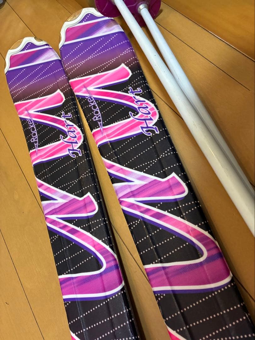 超美品スキーセット板137cm靴23.5か24cm 130〜152cmくらいの方