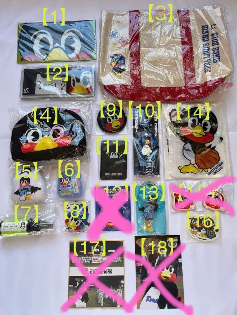 【つば九郎・つばみグッズセット】ヤクルトスワローズ【新品未使用】