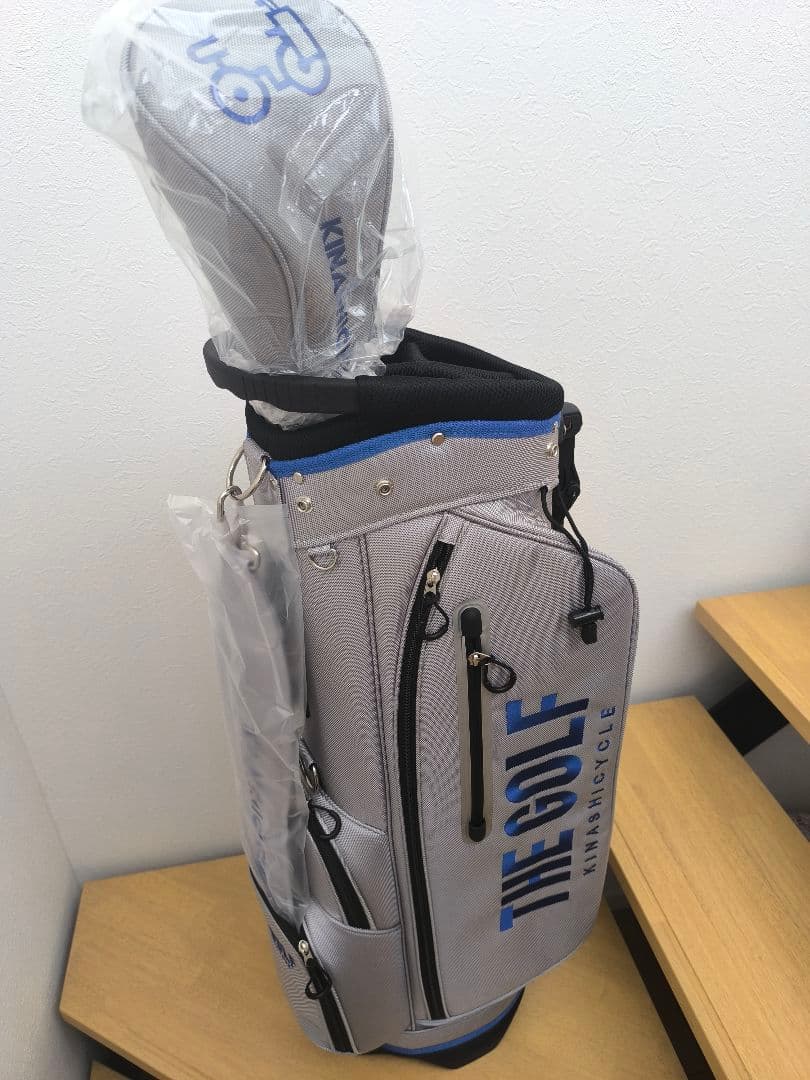 新品 専用1Wヘッドカバー付き★木梨サイクル キャディバッグ スタンド