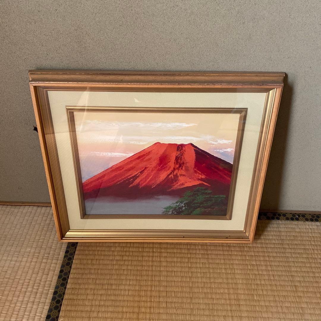 富士山 油彩画