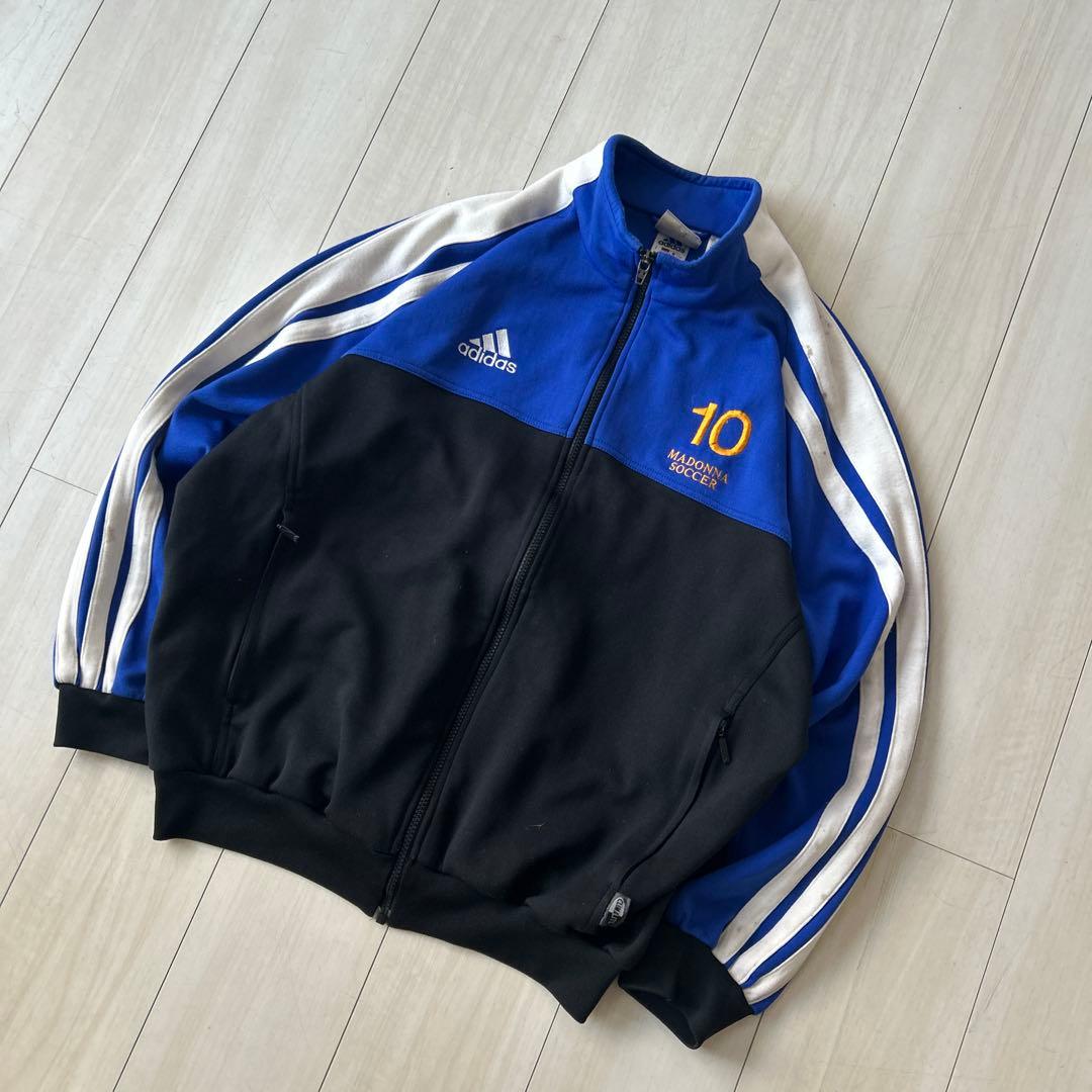 adidas トラックジャケット 10番刺繍 ジャージ インドネシア製 L～
