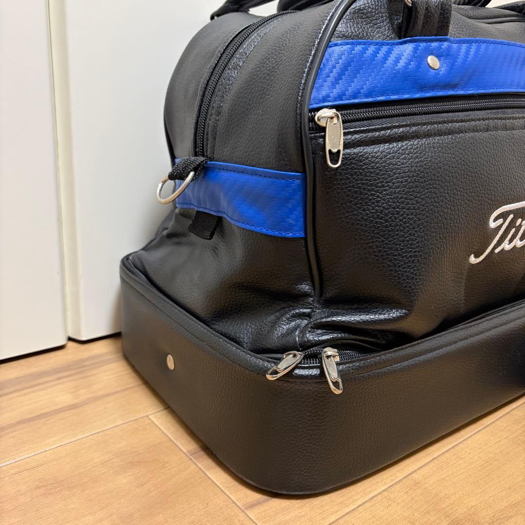 【美品】タイトリスト　ゴルフボストンバッグ　メンズブラック