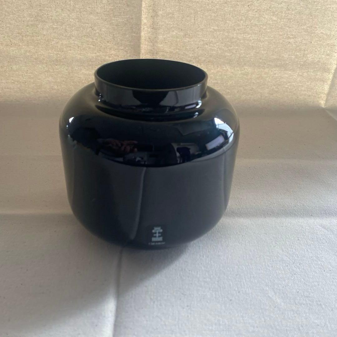 【新品未使用】スクルーフ　花瓶　フラワーベース　ブラック