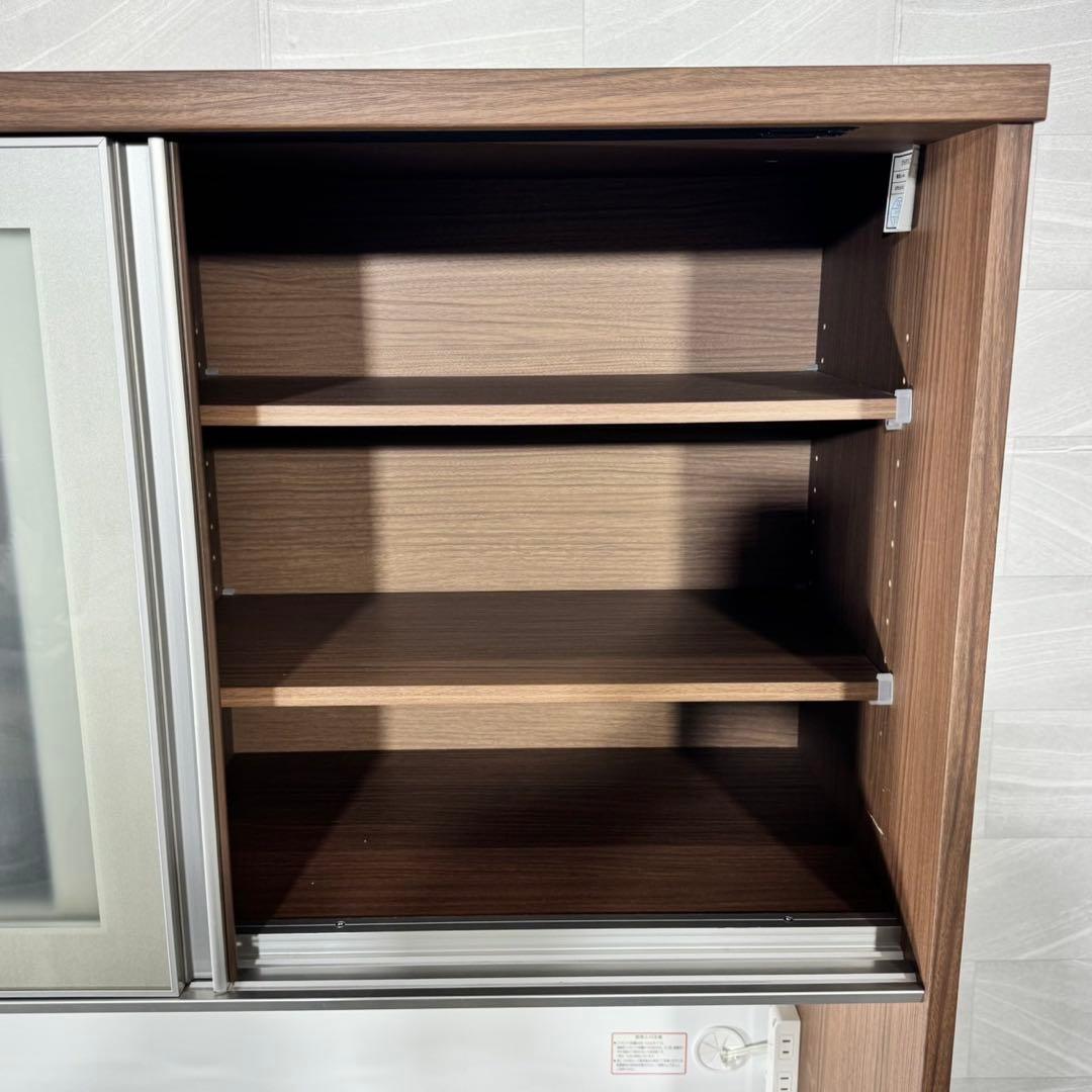 ニトリ 食器棚 リガーレ 120cm キッチンボード シンプル 家具d5341