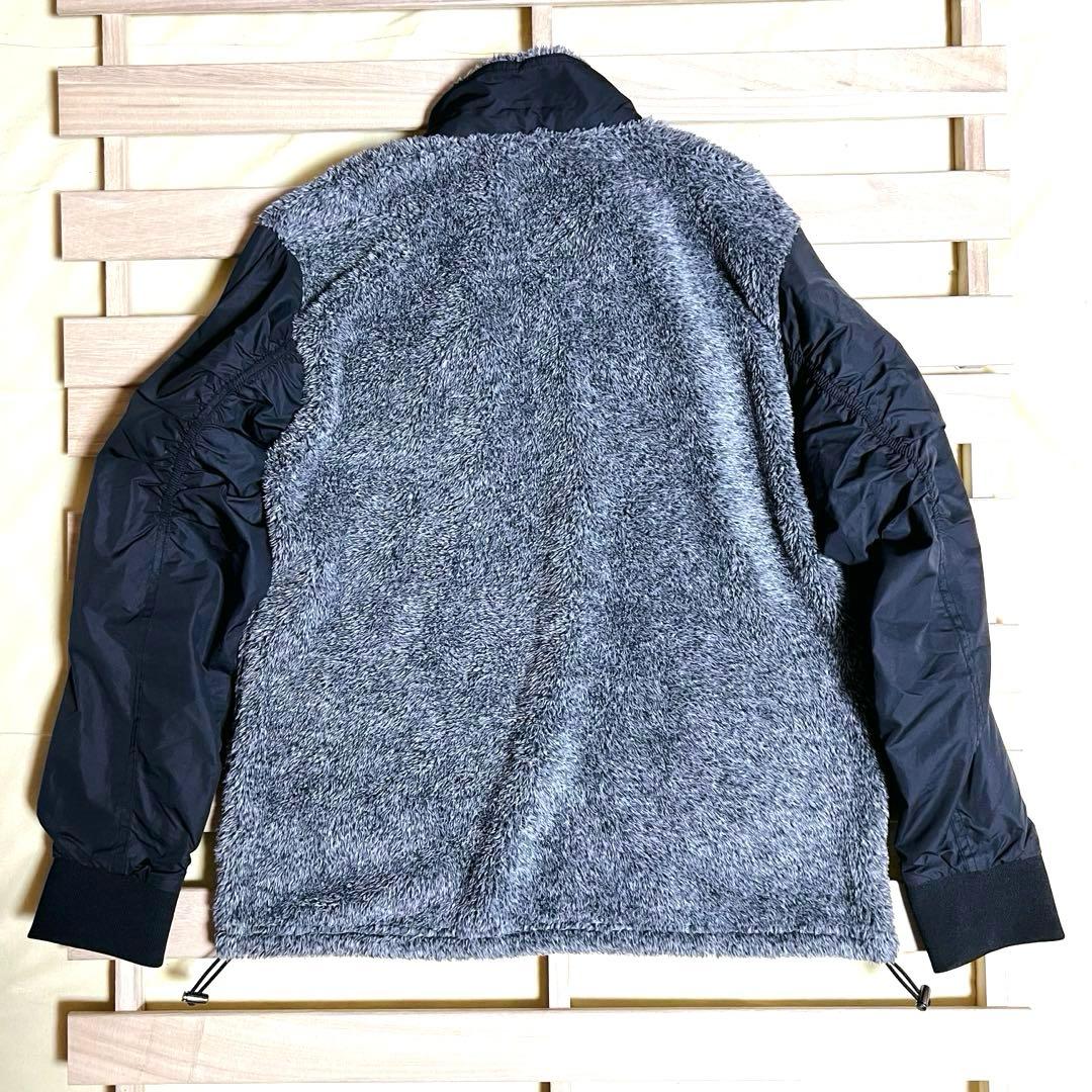 美品❤️ラインストーン❤️Black&White ボアフリースジャケット ブルゾン