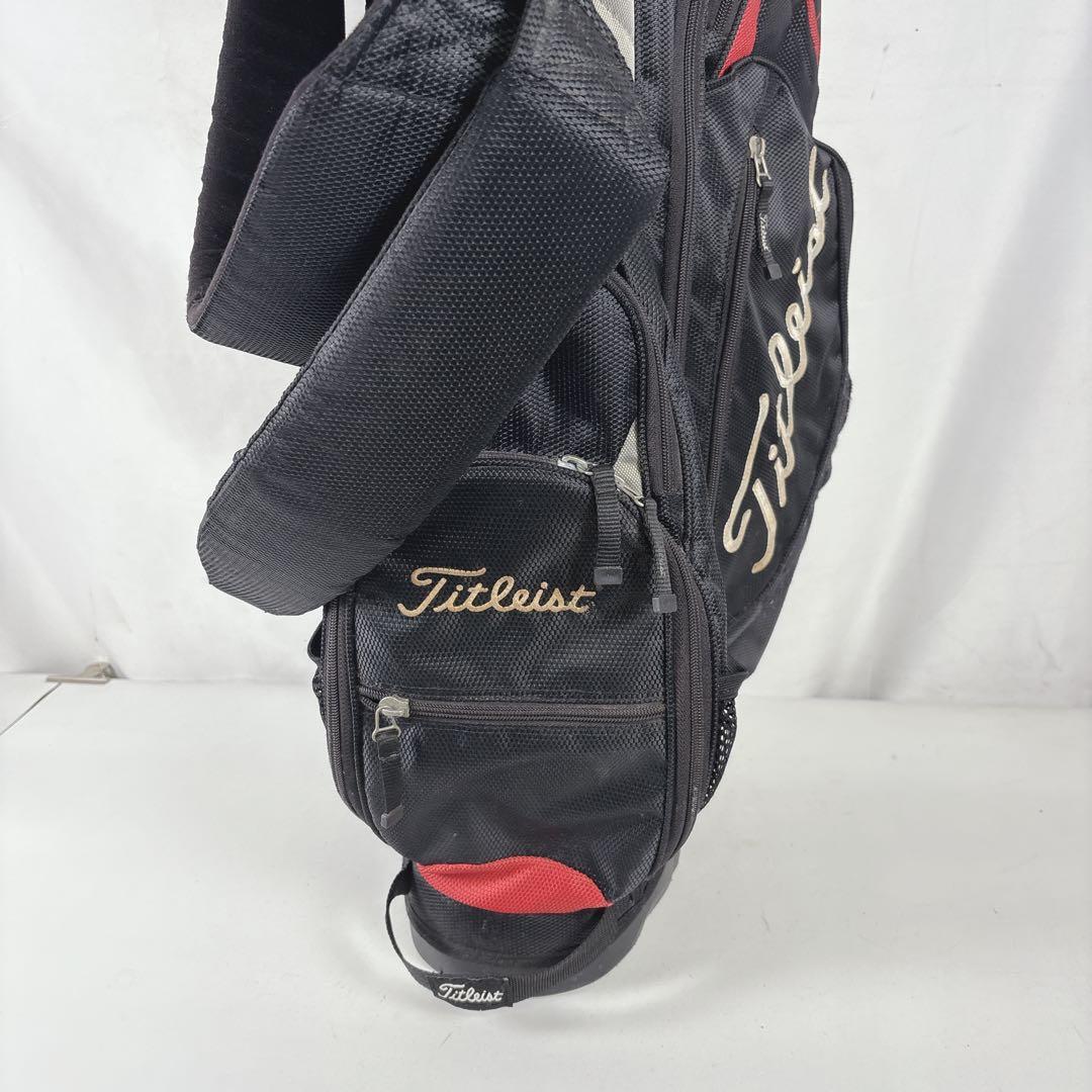 タイトリスト スタンド式 キャディバッグ 6分割 フード付き Titleist