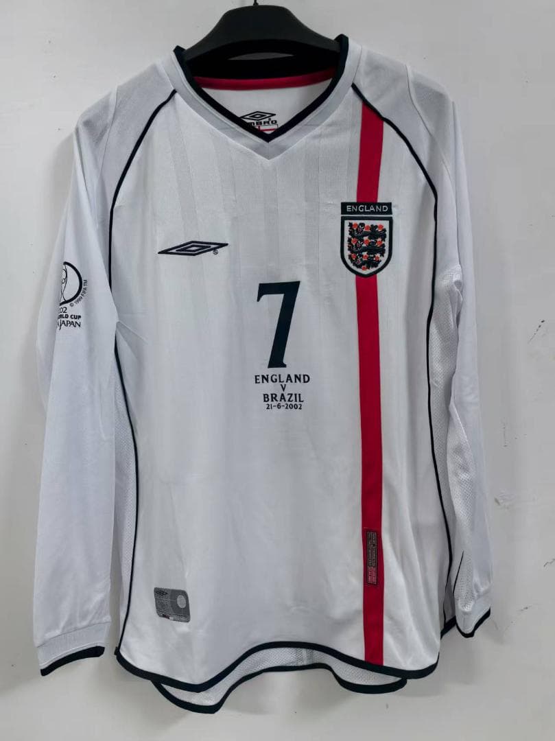 イングランド代表 7番 ベッカム 02日韓W杯 ユニフォーム サッカー ジャージ