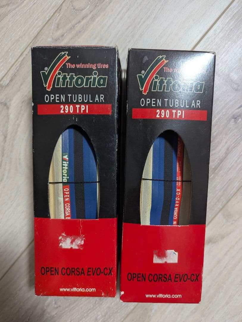 Vittoria オープンコルサ EVO CX 23c 290TPI 青白2本