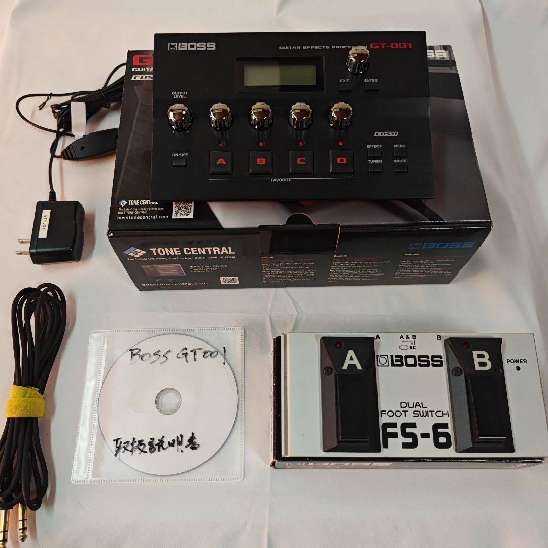 BOSS GT-001 ギターエフェクター + FS-6（ケーブル付）セット