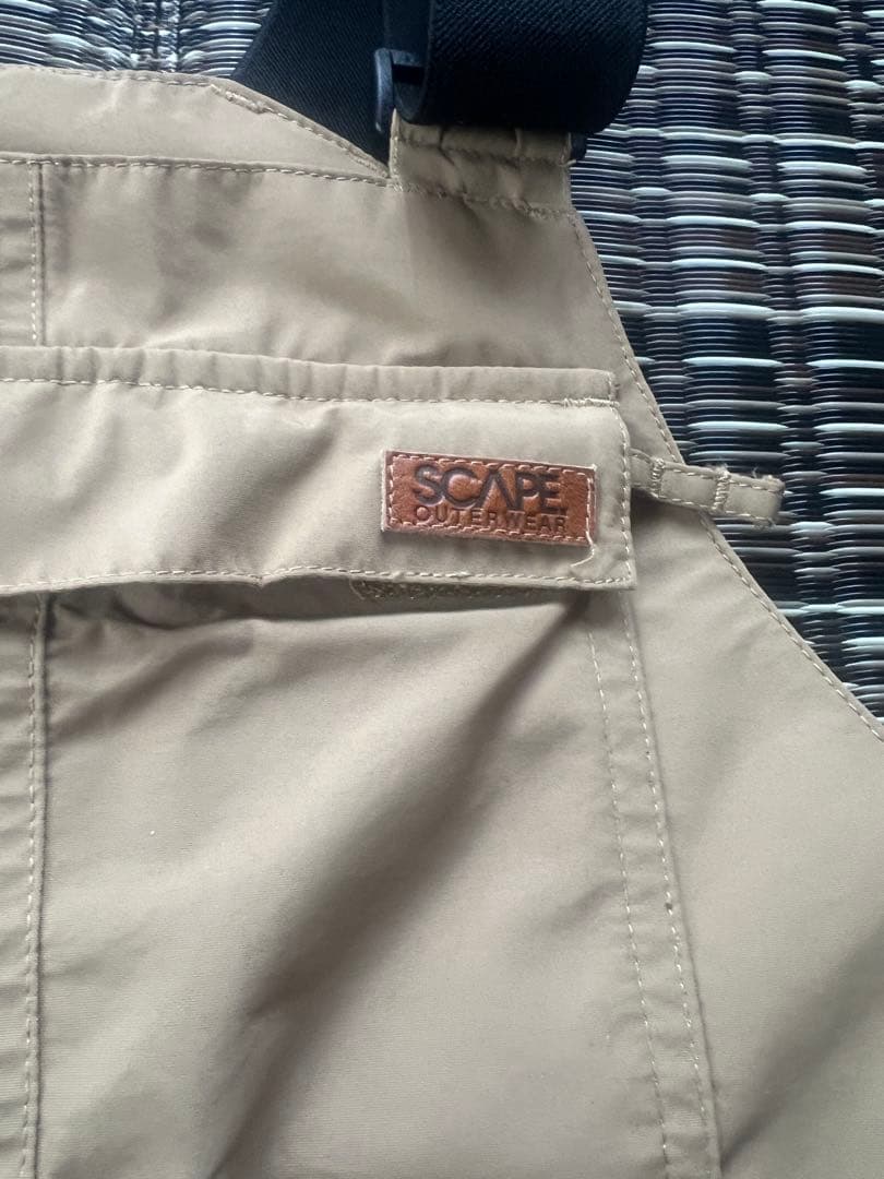 SCAPE スノーボードウェア 上下 M ユニセックス 水色×ベージュ 美品
