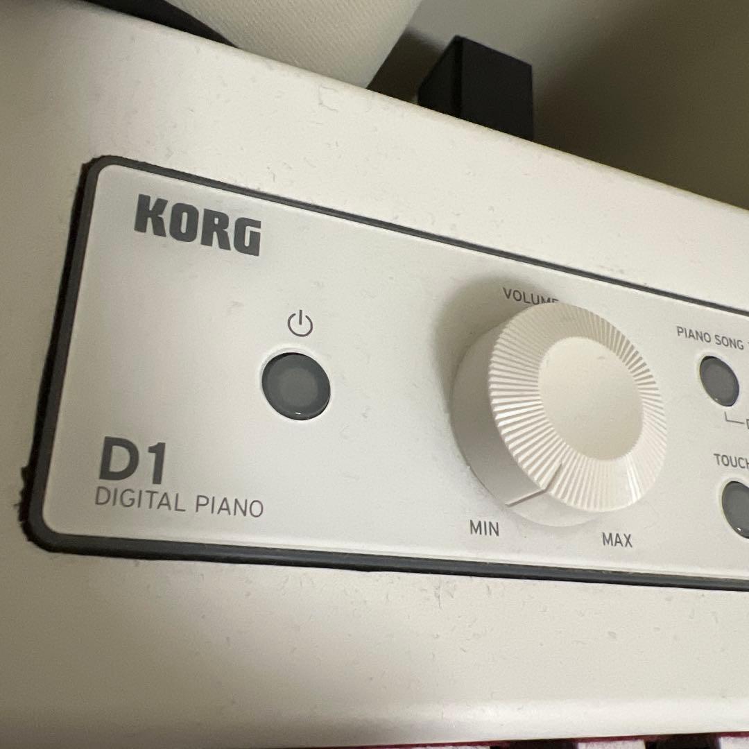 【難あり、値段下げ】KORG 電子ピアノ D1 白 ケース付き コルグ