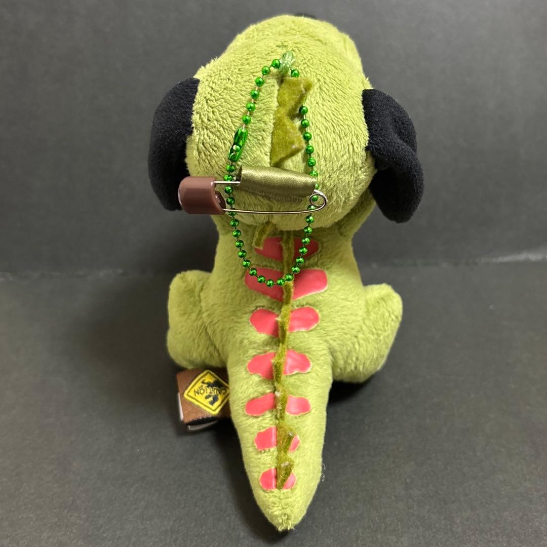 ユニバ　スヌーピー×フライングダイナソー　コラボ　ぬいぐるみバッジキーホルダー