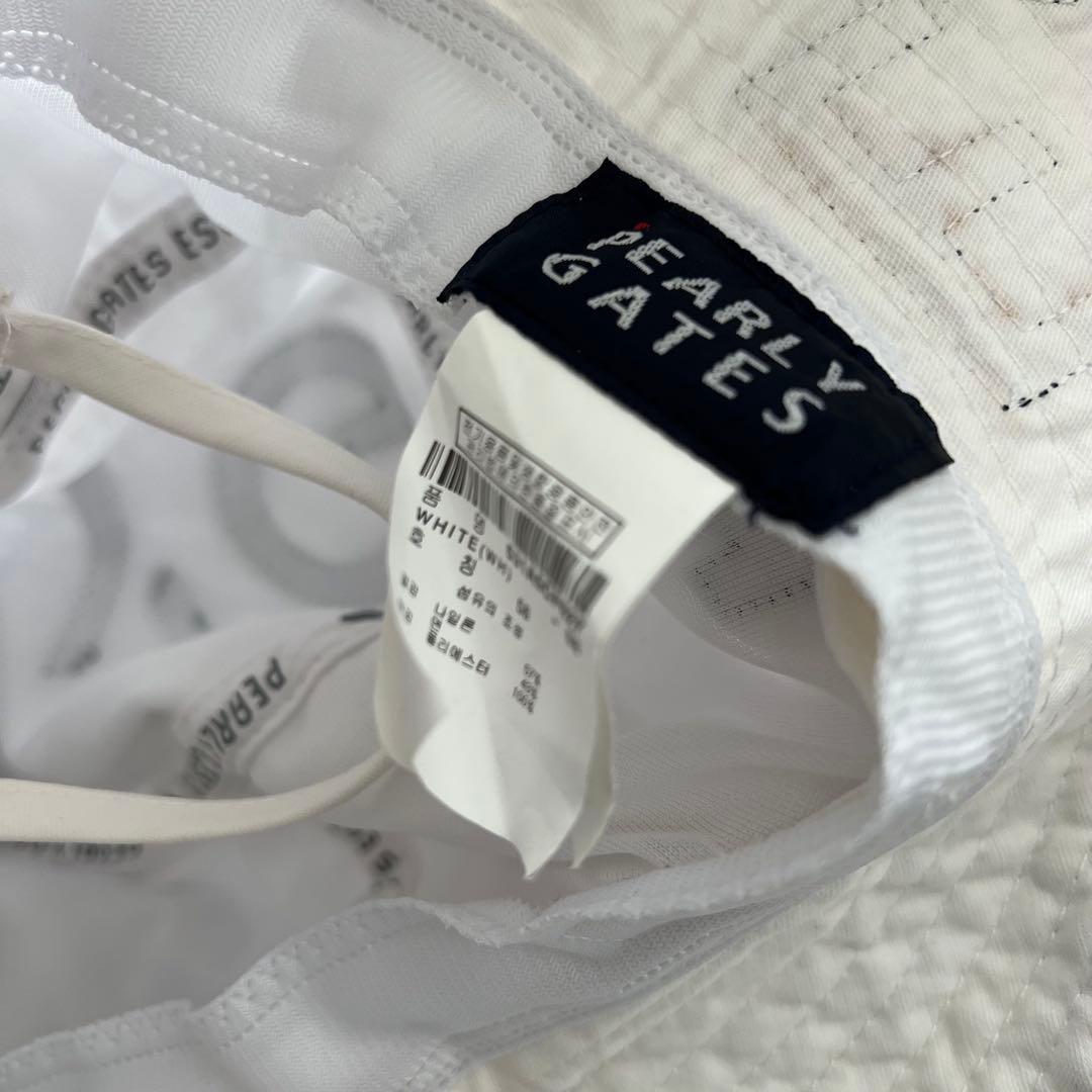 韓国限定モデル　PEARLY GATES パーリーゲイツ　紐付き　ハット　帽子