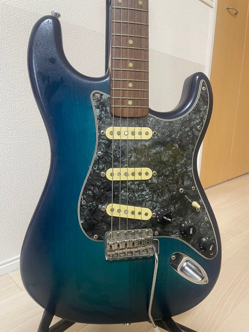 EDWARDSエレキギター グラデーションブルー 自家塗装