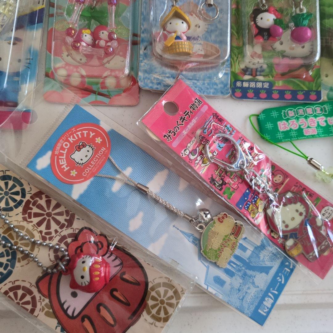 【激レア/当時物】ご当地キティ 根付 ストラップ 14点セット まとめ売り