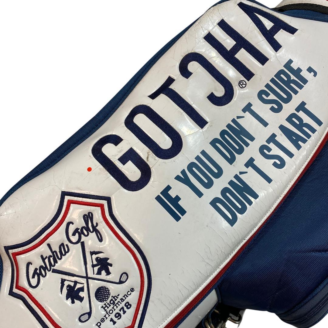 ガッチャゴルフ GOTCHA GOLF キャディバッグ ホワイト ネイビー