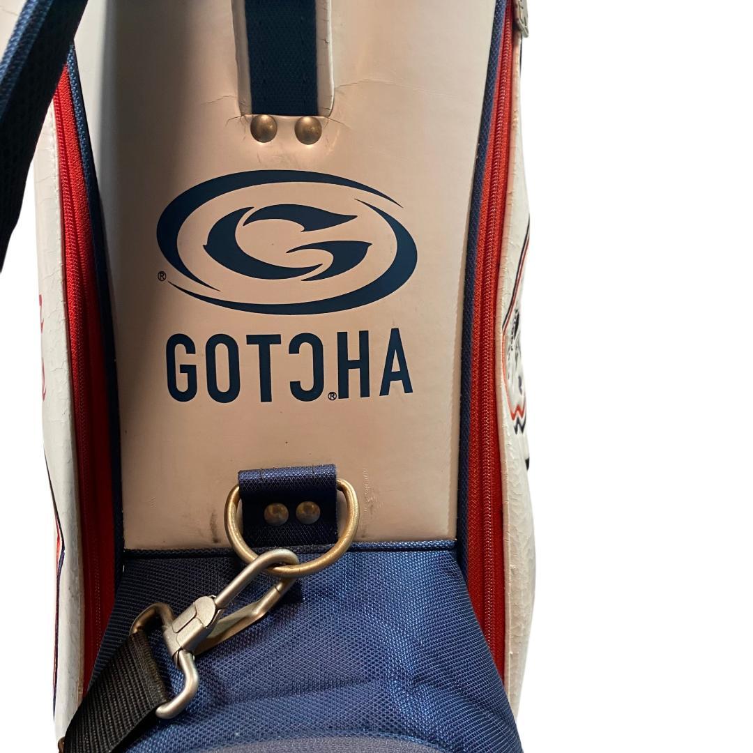 ガッチャゴルフ GOTCHA GOLF キャディバッグ ホワイト ネイビー