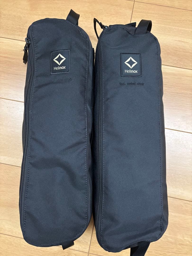 Helinox スイベルチェア　ブラック 二脚　収納袋付き