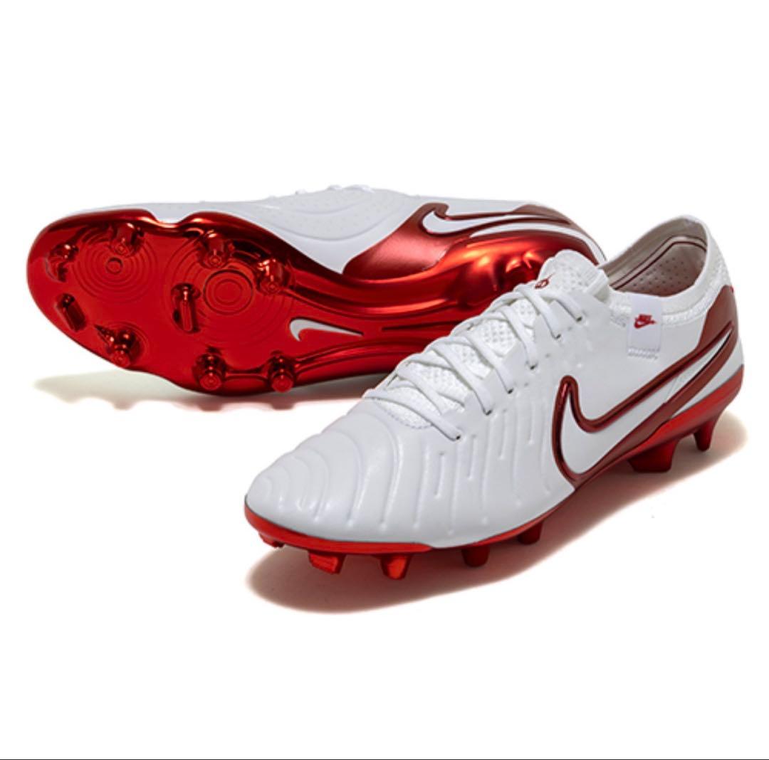 Nike Tiempos サッカーシューズ ホワイト/レッド
