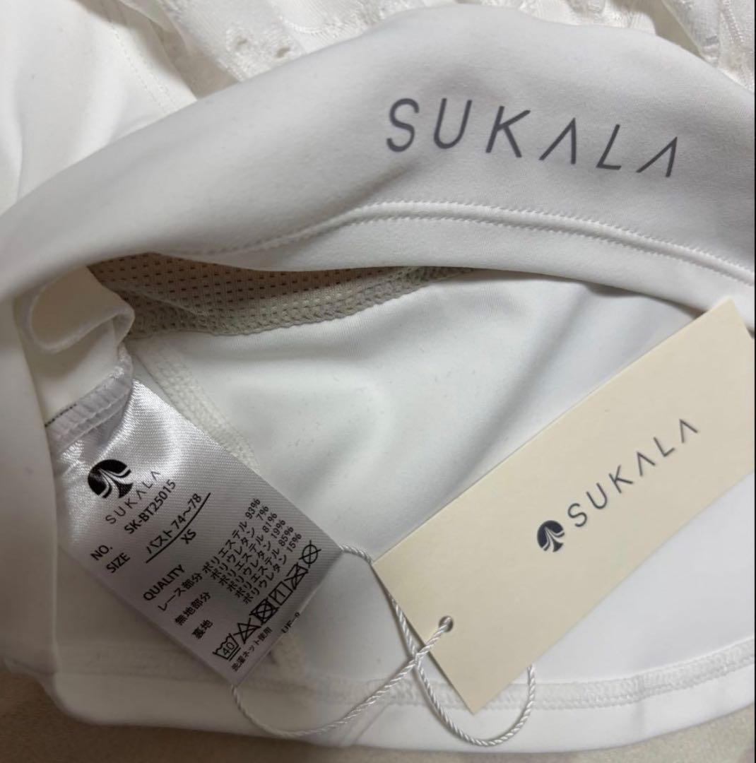 SUKALA web限定カラーフラワーレースブラトップ　XSサイズ タグ付き