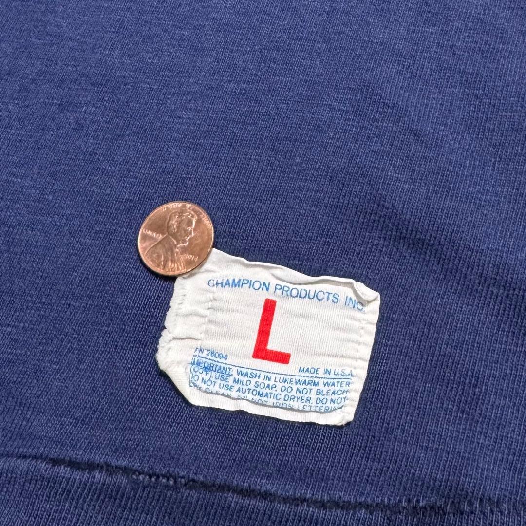70s champion フットボールTシャツ NAVY USA製 ナンバリング