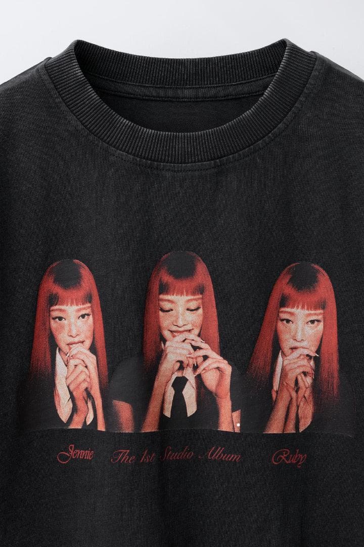 ZARA JENNIE RUBY ウォッシュドTシャツ レディース キッズ