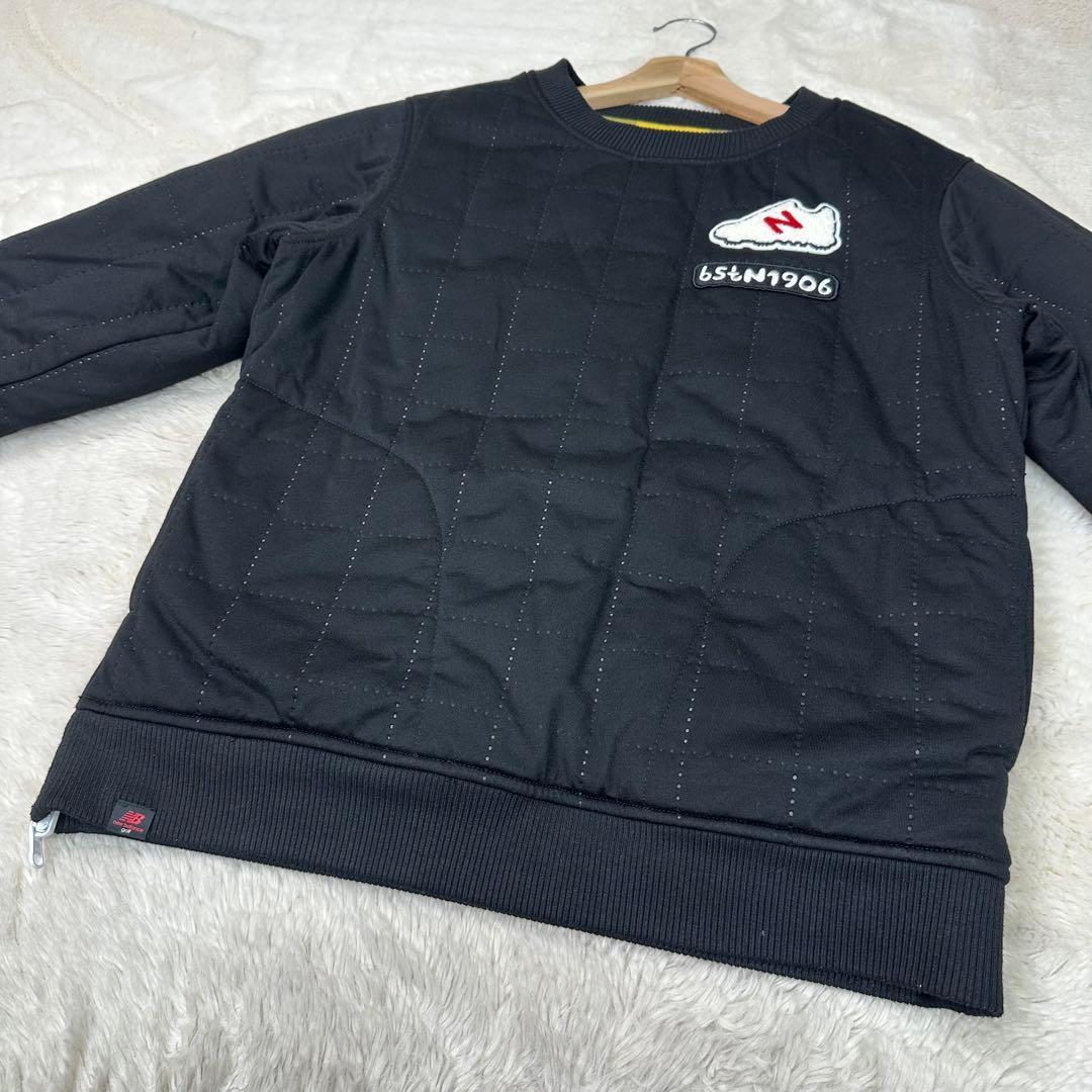 美品✨ニューバランスゴルフ 優秀リバーシブル仕様 防寒中綿プルオーバー チェック