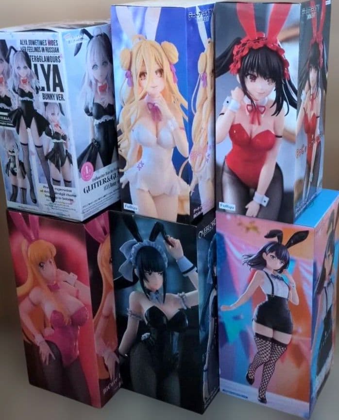 バニー　フィギュア6点セット