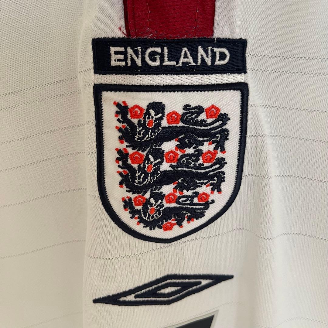 イングランド代表2004ベッカムサッカーユニフォームUMBRO