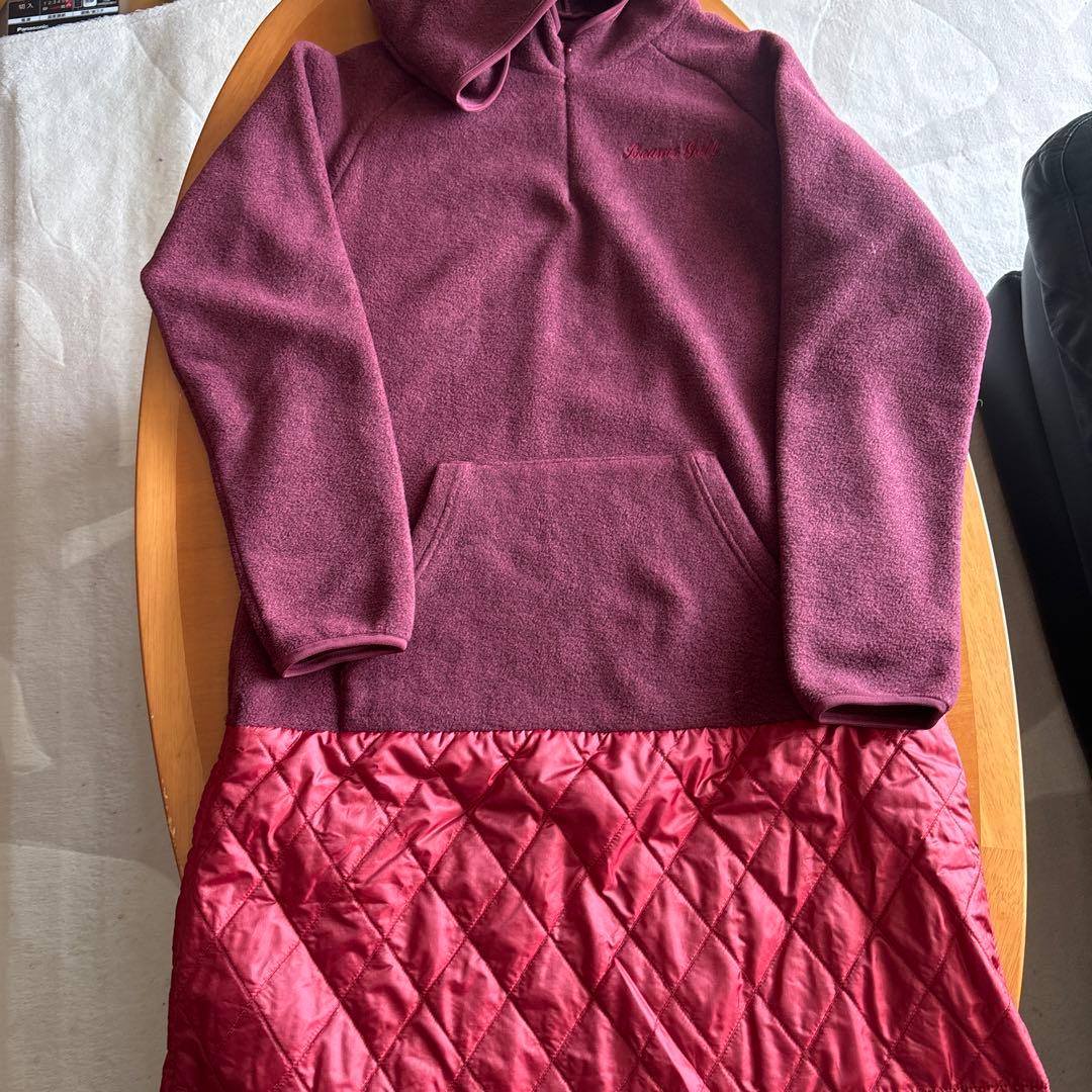 BEAMS GOLF フリースフードセーター M 紫