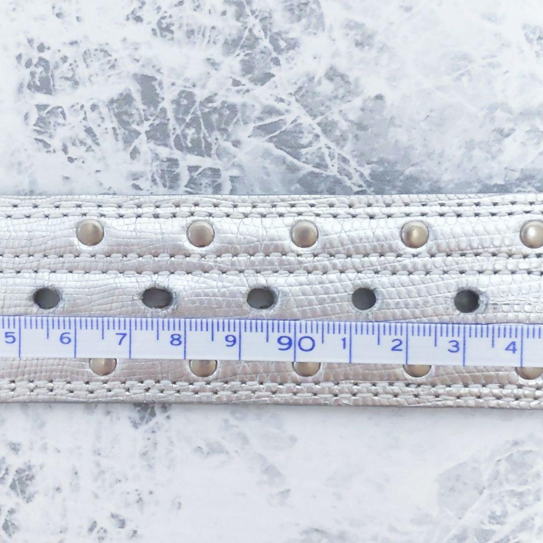 BELT FACTORY ゴルフマーカー付き ベルト スワロフスキー シルバー