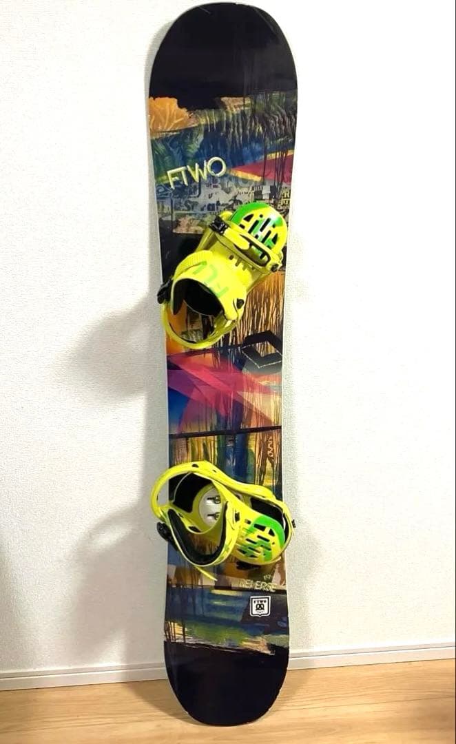 FTWO REVERSE 157cm FLUX PR スノーボードビンディングL
