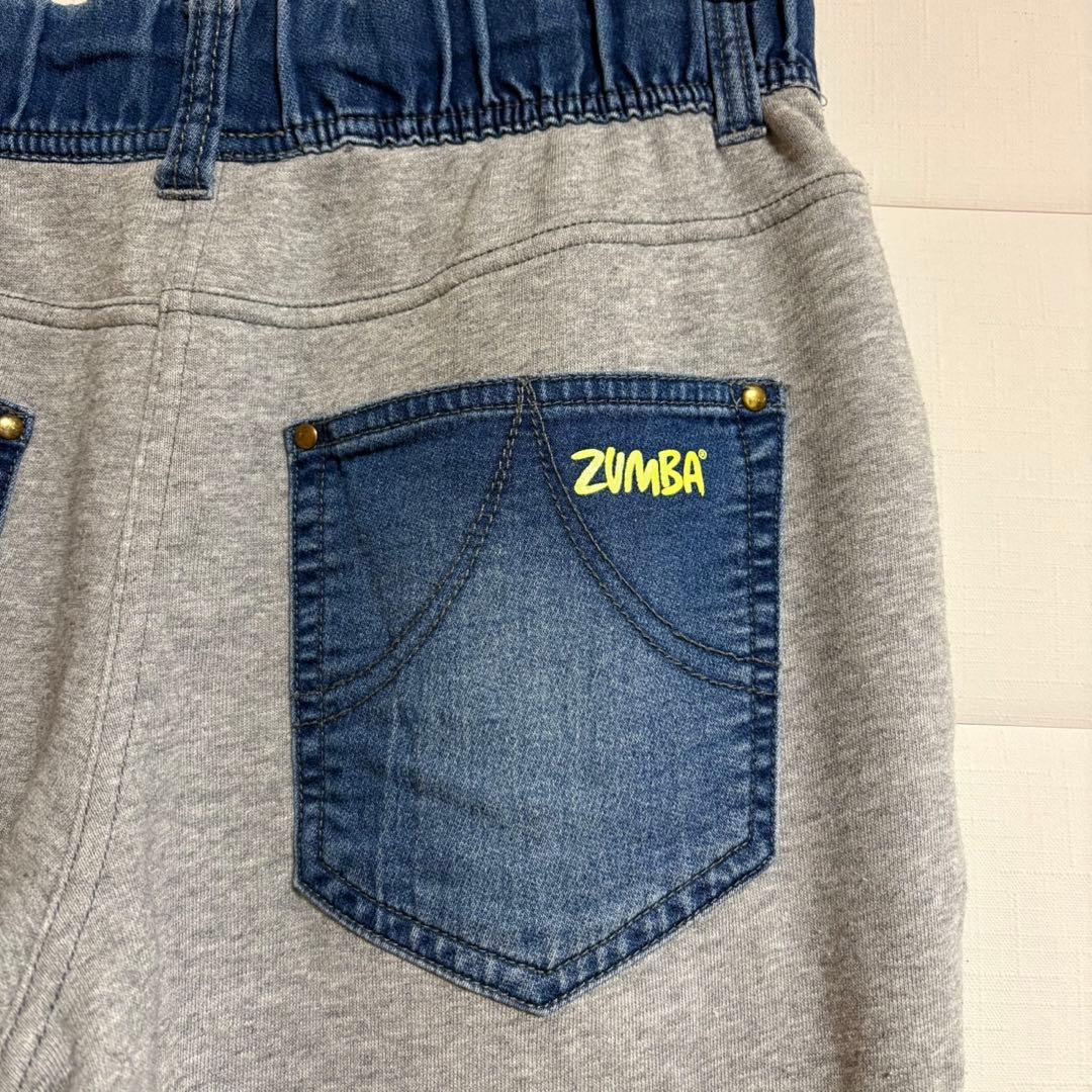 ZUMBA XS 正規品 デニムパンツ 異素材 ダメージ加工 ズンバ