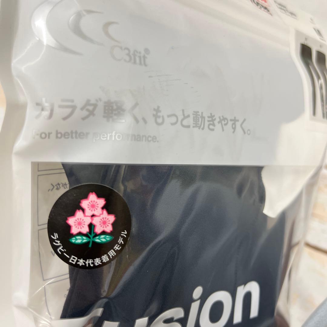 C3fit フュージョンロングタイツ　黒　M 新品