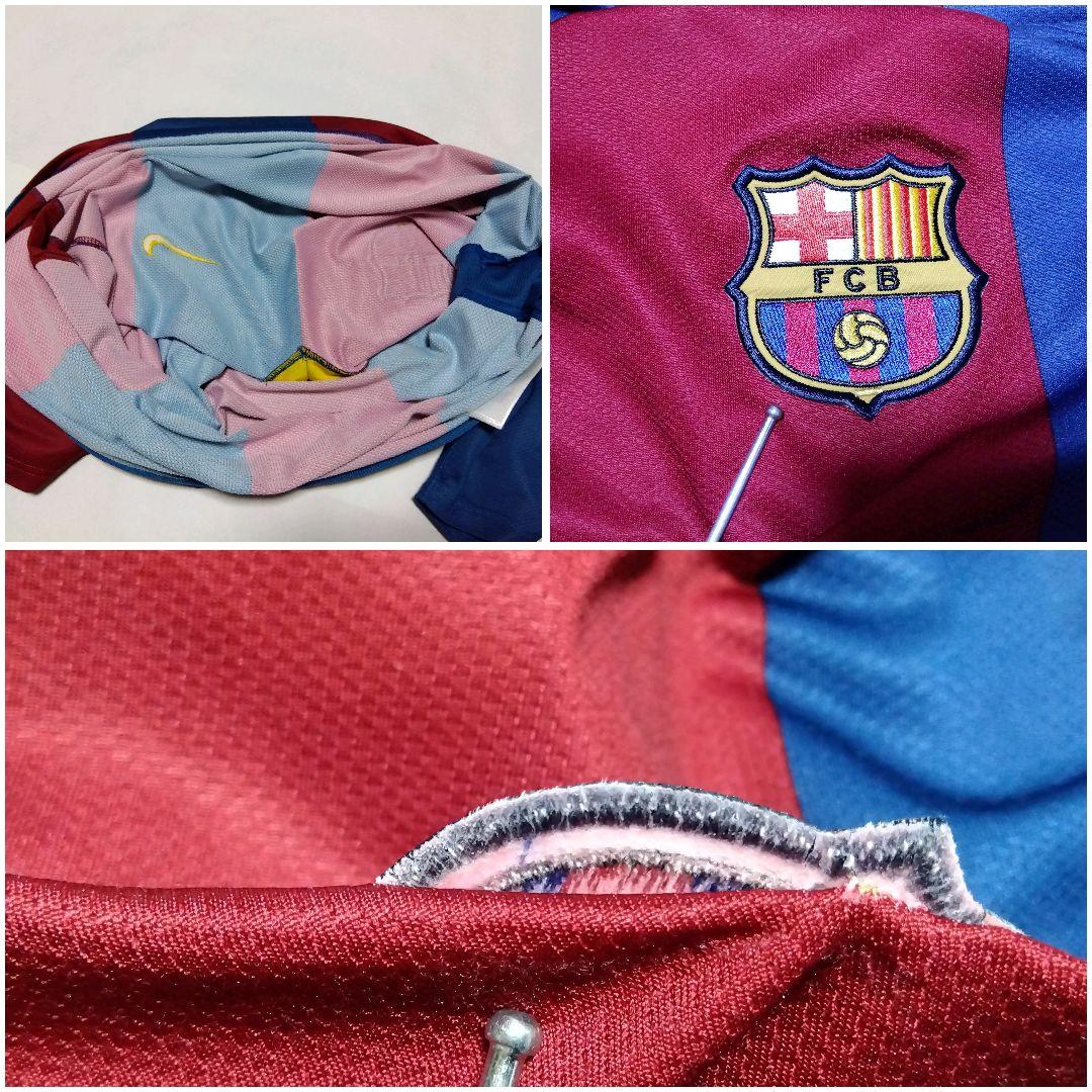 NIKE FCバルセロナ 2006 刺繍 メッシ ロナウジーニョ ゲームシャツ